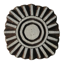 Block Print Stamp Big Sun M 195 NEW