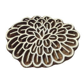Block Print Stamp Dahlia M 106