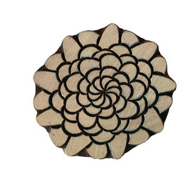 Block Print Stamp Dahlia M 159