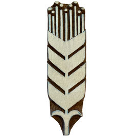 Block Print Stamp Flower Leaf M 209 NEW