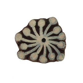 Block Print Stamp Flower M 18
