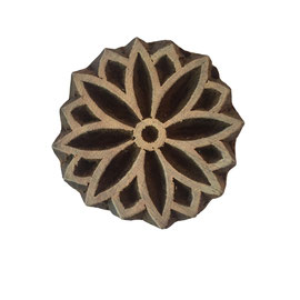 Block Print Stamp Flower M 71 NEW