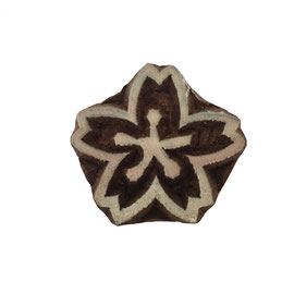 Block Print Stamp Flower M 8
