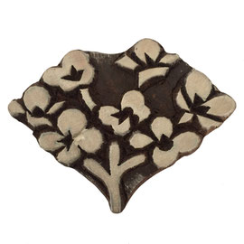 Block Print Stamp Flower M 9