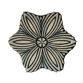 Block Print Stamp Flower Motif M 163