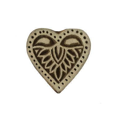 Block Print Stamp Heart No. 59