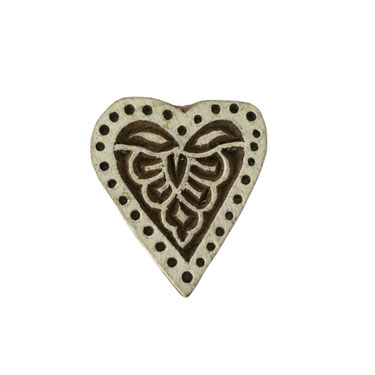 Block Print Stamp Heart No. 60
