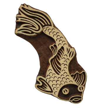Block Print Stamp Koi M 121 NEW