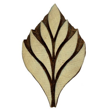 Block Print Stamp Leaf M 203 NEW