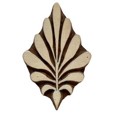 Block Print Stamp Leaf M 204 NEW