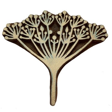 Block Print Stamp Wild Chervil M 222 NEW