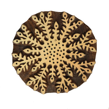 Block Print Stamp Snow Flake M 116 NEW