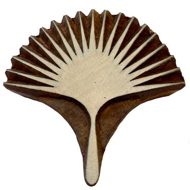 Block Print Stamp Palm Leaf M 219 NEW